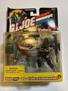 G.I. Joe Duke vs Cobra Commander 3,75" 2-Pack 2001 MOC Tan Duke Variant - Bild 1 von 6