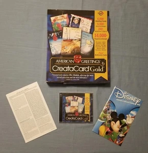 Sehr seltene American Greetings Creatacard Gold Version 3 CD-ROM Windows 95/98 Box - Bild 1 von 23