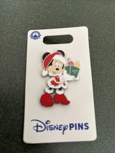 Dulce prendedor de Navidad de Papá Noel Mickey's Minnie Mouse de Disney con regalos - Imagen 1 de 2