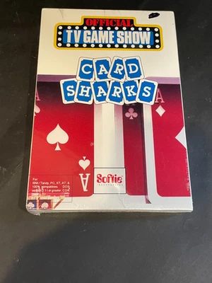 1988 Sealed PC Game CARD SHARKS Based on Game Show For IBM/Tandy by Softie - Image 1 of 4