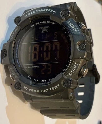 卡西欧照明器男士手表 Digital Runs 3502 AE-1500WH — 第 1/4 张图片