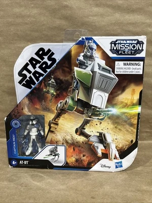 Star Wars Mission Fleet Captain Rex con paquete de daños AT-RT Clone Combat Walker Foto 1 de 4