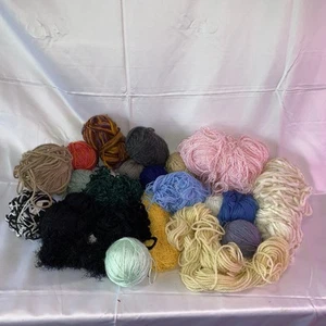 3 Pound Yarn Mystery Box partial & full skeins Mix of Colors Textures Materials - Picture 1 of 11