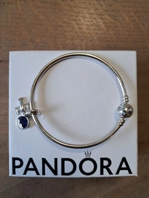 Bracciale Pandora Rigido Stelle Galassie + Charm Aereo Viaggio Mondo Travel ALE  - Immagine 1 di 4