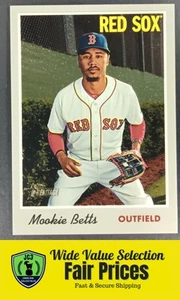 2019 Topps Heritage Chrome Mookie Betts #THC-78 Red Sox #/999 Baseball Card - Picture 1 of 2