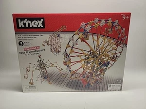K'NEX (17035) 3 en 1 clásico parque de atracciones conjunto de construcción 744 piezas - Imagen 1 de 5
