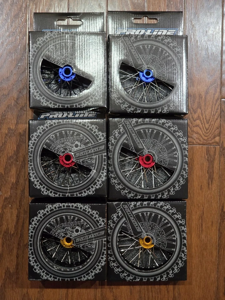 Pro-Line 1/4 Aluminum V2 Front / Rear Wheels for Losi Promoto-MX (All 3 Colors) - Image 1 of 1