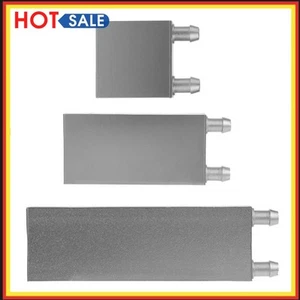 Bloc de refroidissement eau liquide-liquide en alliage d'aluminium argent CPU système dissipateur de chaleur radiateur - Photo 1/17