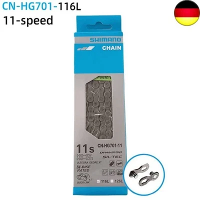 Shimano Ultegra 11 Speed CN-HG701 Chain Quick Link MTB 116 Links Bicycle Chain - Image 1 of 4