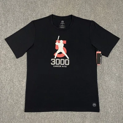 Camisa Albert Pujols 3000 Career Hits Travis Mathew Adulto XL Negra LA Angels MLB Foto 1 de 4