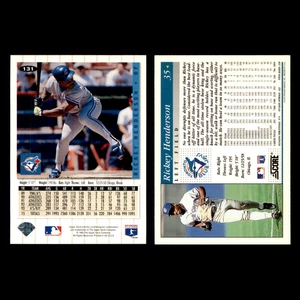 Lote de 5 tarjetas de béisbol Rickey Henderson 1994 elección de coleccionistas Toronto Blue Jays - Imagen 1 de 4