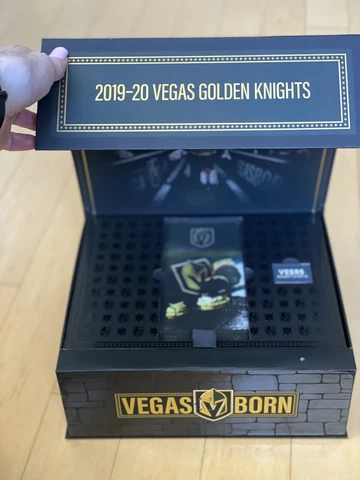 Vegas Golden Knights 2019 -20 Season Ticket Holder Box, Pin & Scarf Sound! Cover