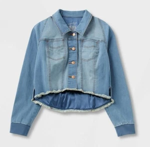 Universal Thread Women's Adaptive Lined Denim Jacket Medium Wash XXS - Picture 1 of 6
