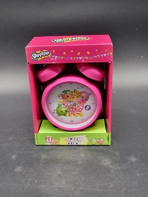 New In Original Packaging Shopkins Girls Pink Alarm Clock With Ringer.  Ages 6+ - Image 1 of 4