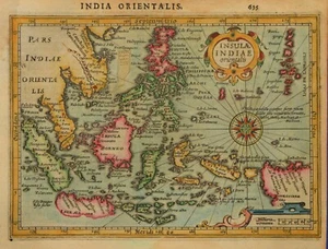FAR EAST - SINGAPORE - INSULAE INDIAE ORIENT.. FOR MERCATOR'S ATLAS MINOR, 1632. - Picture 1 of 2
