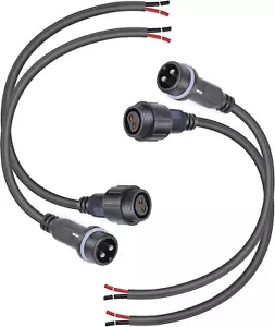 Waterproof Connectors 2 Wire,12Awg Male Female Plug LED Connector with 2Pin - Picture 1 of 12