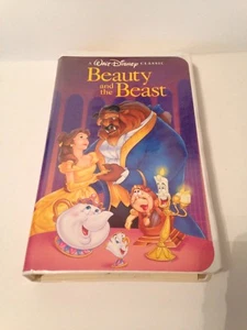 Beauty And The Beast VHS Tape 1992 Walt Disney's Black Diamond Classic-1325 RARE - Picture 1 of 12