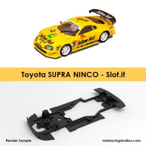 Chasis TOYOTA SUPRA NINCO impreso en 3D para soporte Slot.it  - Bild 1 von 3