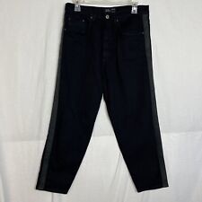 Zara Man Black Denim Cropped Jeans Size 31 x 24