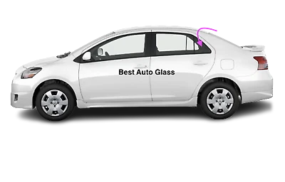 Se adapta a Toyota Yaris 2007-2012 sedán de 4 puertas lado del conductor ventana de ventilación trasera izquierda vidrio Foto 1 de 4