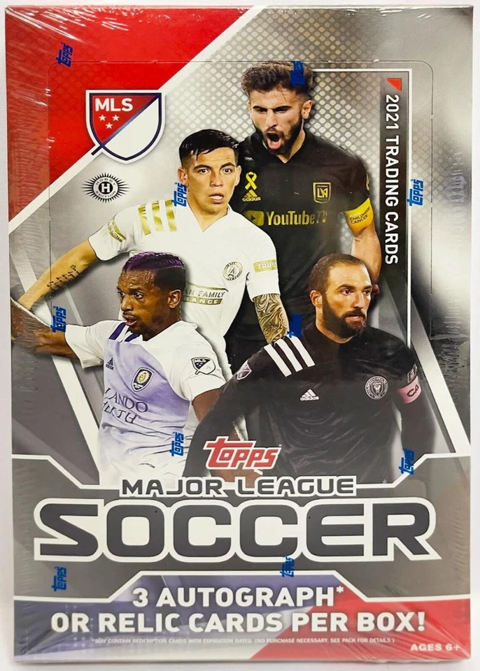 2021 Topps MLS Major League Soccer Hobby Box 24 Packs Per Box, 8 Cards Per Pack - Image 1 of 4