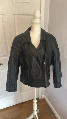 Lisa Rinna Faux Leather Jacket Size Large - Image 1 of 4
