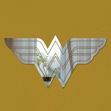 Wonder Woman Logo Acrylic Mirror Kids Children Toddler Room Nursery Decoration