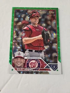 2023 Topps Update Riley Adams Green Foilboard /499 Washington Nationals - Picture 1 of 3