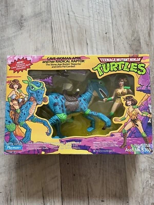 TMNT 1994 Cave-Woman April And Radical Raptor (Como Nuevo; Raro) Foto 1 de 4