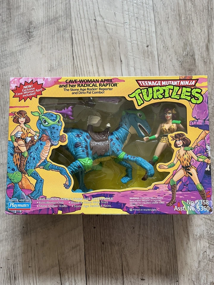TMNT 1994 Cave-Woman April And Radical Raptor (Mint; Rare) - Image 1 of 4