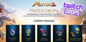 Metin2 Twitch Drops - 19 Items/Boosts - Bild 1 von 2