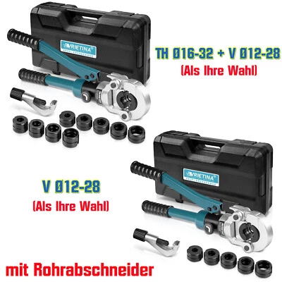 MARKENLOS TH+V / V Kontur Hydraulische Presszange Handzange für Verbundrohr und Fittings