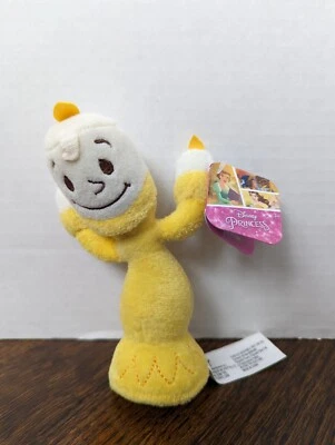 Mini Castiçal de Pelúcia Disney Princesa A Bela e a Fera Jovem Lumiere 5" NOVO - Imagem 1 de 4