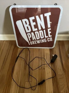 Bent Paddle Brewing Co Lighted LED Beer Sign Duluth MN - Man Cave - NICE! - Bild 1 von 7