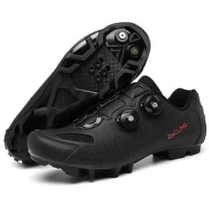 Men's Cycling Shoes MTB SPD Cleats Self-locking Sneakers Breathable Footwear - Picture 1 of 28