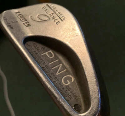 Karsten I Ping 9 Iron Black Dot Toe Heel Balanced 17-4 - Image 1 of 4