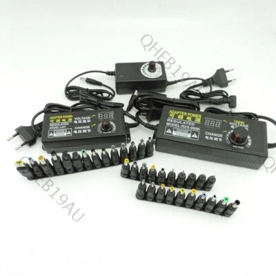 Adjustable AC to DC 3V 12V 9V-24V Universal Adapter Power Supply 1A 2A 3A 26H - Image 1 of 4