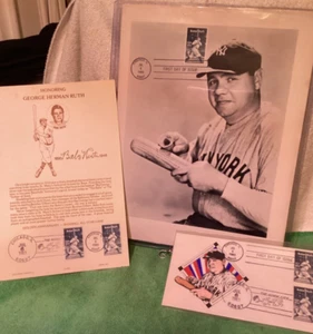 Babe Ruth NY Yankees First Day Issue Envelope & Stamp 1983 Unused baseball Jul 6 - Picture 1 of 6