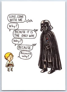 WEIL ES DER EINZIGE WEG IST. Warum? Vader & Sohn Postkarte - Bild 1 von 2