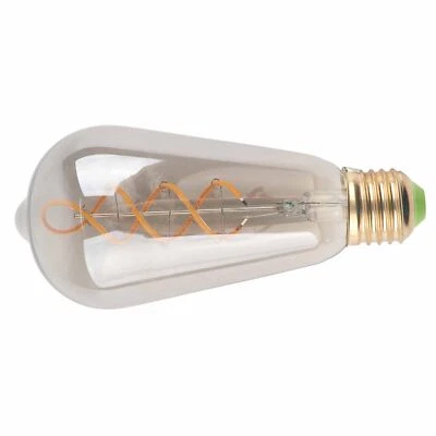 HG ST64 Light Bulb Vintage Dimmable 360lm Warm Light LED Filament Bulb For Home - Image 1 of 4
