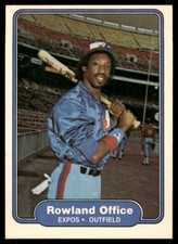 1982 Fleer Rowland Office #198 NM-MT / Better Montreal Expos