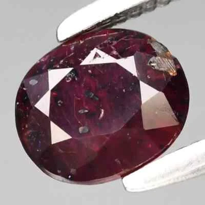 GLC Certified 0.64 Ct Natural Red Ruby Unheated Madagascar Oval Shape Gemstone - Image 1 of 3