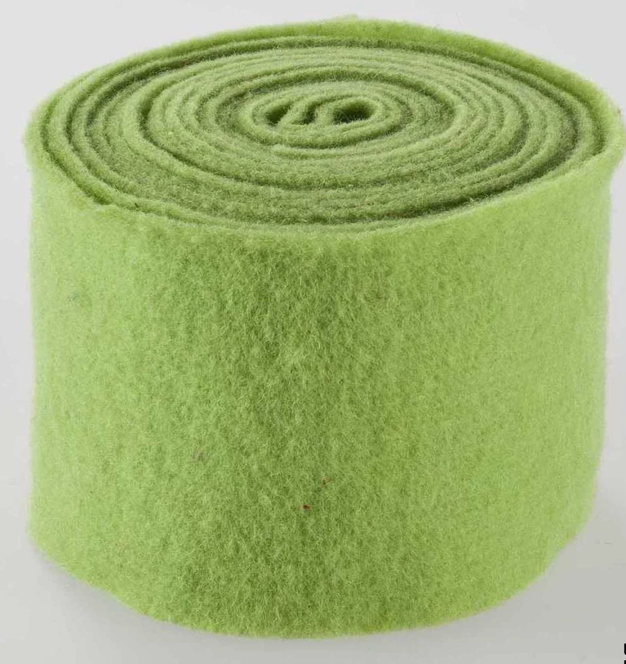 1m Topfband*Filzband*b=15cm*lind-grün GU02*SchafWolle-Filz*Band*Dekoband*Deko  - Bild 1 von 1
