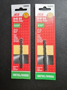 ACE 2000040 3/32" Schwerlast Schwarzoxid Bohrereinsatz, 135° Spitze - 2er-Pack - 2er-Set - Bild 1 von 2
