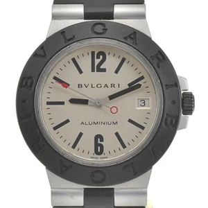 Reloj para hombre BVLGARI aluminio AL38A fecha esfera plateada descuento C#135472 - Imagen 1 de 10