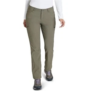 Eddie Bauer Women’s Rainier Fleece-Lined Straight Leg Pants Size 14 Outdoor Cozy - Picture 1 of 10