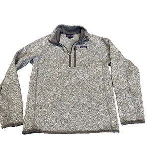 Patagonia Better Sweater Fleece Jacket Men's Size Small Gray 1/4 Zip Style 25523 - Picture 1 of 8