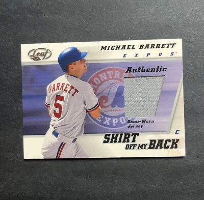 Camisa Leaf Off My Back 2002 Michael Barrett #SBMB Foto 1 de 2