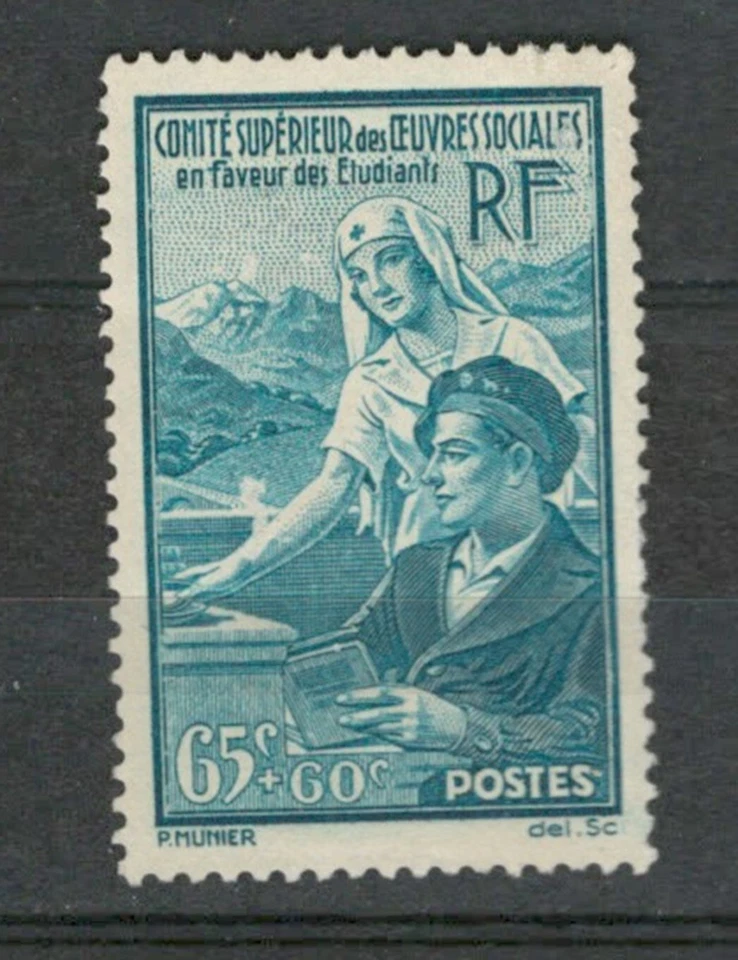 LOTE DE SELLOS CONMEMORATIVOS DE FRANCIA EUROPA CRUZ ROJA MH (FR 739) Foto 1 de 1