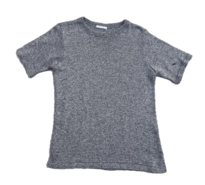 Camisa Blusa Joan Vass Para Mujer Vintage Diseñador Acrílico Manga Corta | 2 Foto 1 de 4